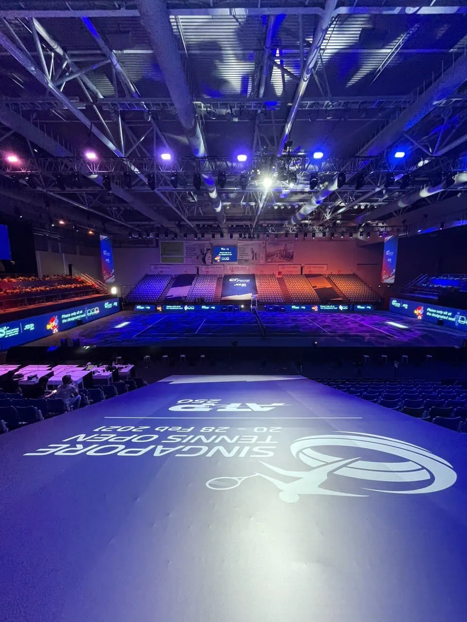 Singapore Tennis Open 2021 venue interior