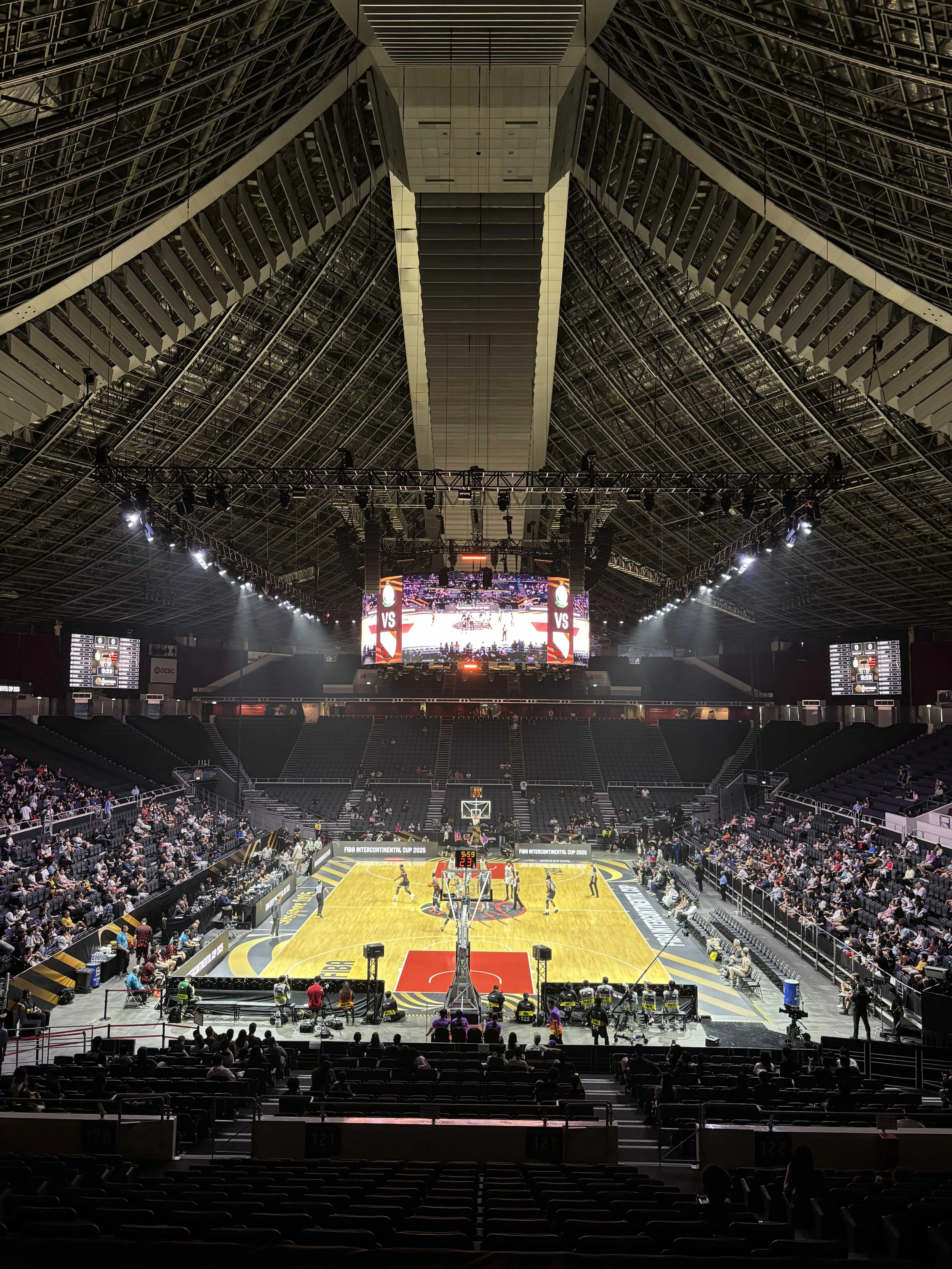 FIBA Intercontinental Cup 2024 court setup