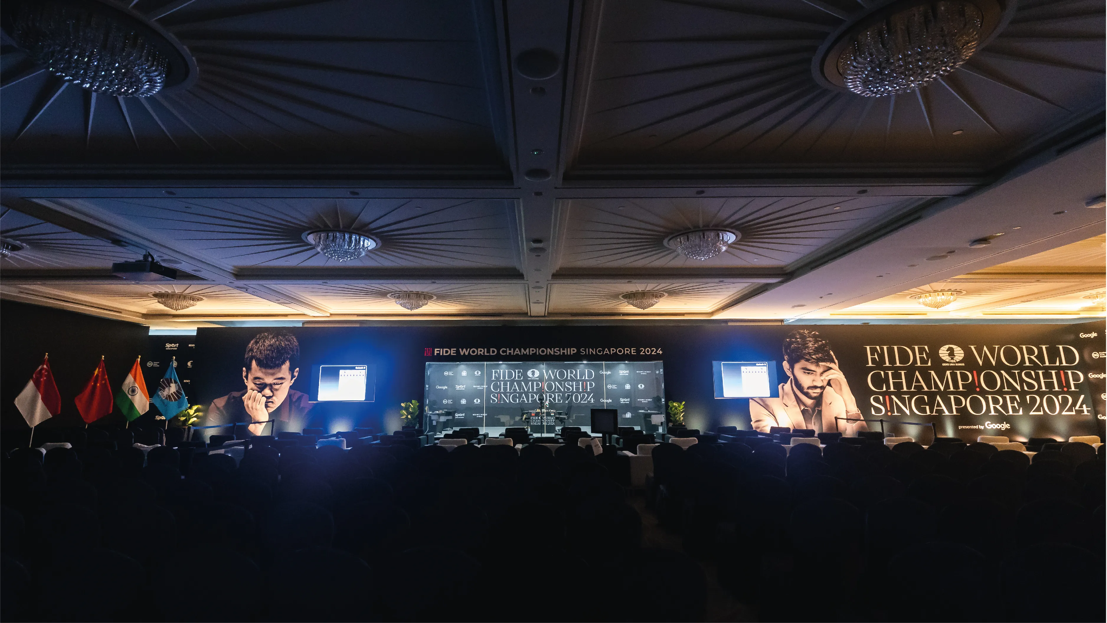 FIDE World Chess Championship 2024 venue setup